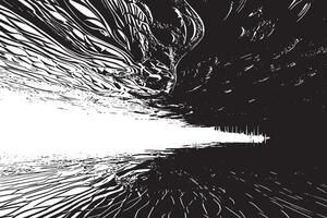 Monochrome black texture for abstract white background overlays vector