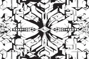 Monochrome black texture on white abstract background for overlays vector