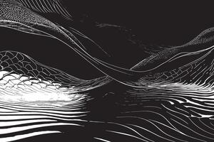 Monochrome abstract black overlay on a white texture background vector