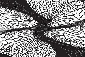 Abstract black texture on white background with overlay vector