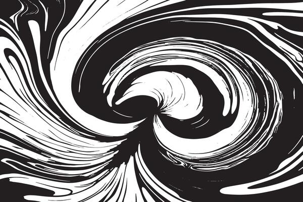 Black abstract texture overlay on white canvas for high-contrast texture effects.