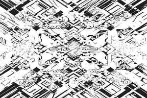 White background with black abstract texture overlay vector