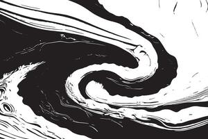 Monochrome black abstract texture layered on white background for bold visuals. vector
