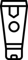 Black line icon for cream vector