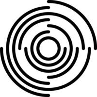 Black line icon for dynamic vector