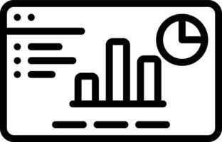 Black line icon for slides vector