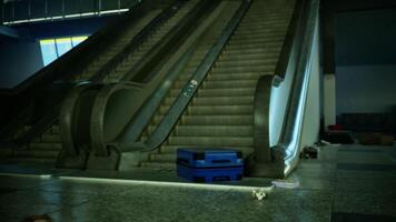 Exploring an abandoned airport with forgotten luggage left behind video