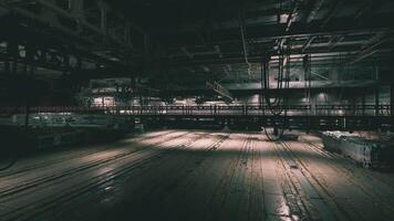 Cargo operations taking place in a vast cargo terminal aboard a space station video