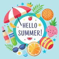 Welcome to Summer Fun Bright Days Cool Drinks, and Tropical Vibes vector