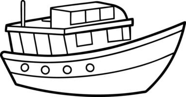 Classic Ship Design in a Frame vector