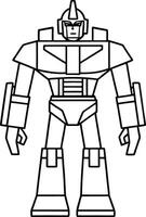 Armored Robot Concept Art vector