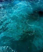 A blue ocean with waves and ripples photo