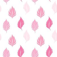 Delicate pink leaf pattern on a white background ideal for fabric design or wallpaper accent in home decor spaces vector