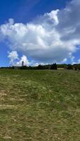 Observation tower on the peak of Mount Kralicky Sneznik in the Eastern Sudetes on the border of Poland and the Czech Republic photo