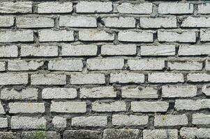 Gray brick wall with subtle color variations and natural patterns, perfect for backgrounds or design elements. photo