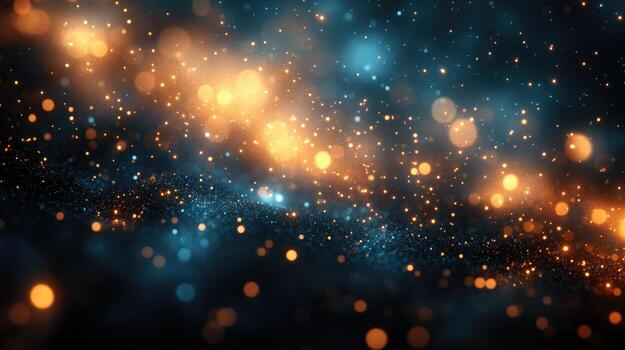 Abstract background with lights and bokeh photo