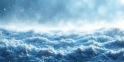 Winter-themed background with soft, snowy textures and a blank copy space for text photo