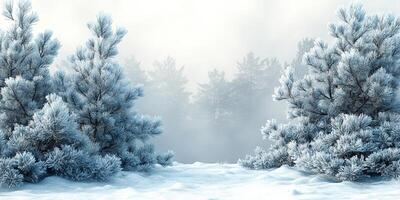 Winter-themed background with soft, snowy textures and a blank copy space for text photo