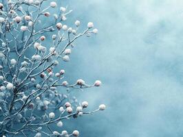 Winter-themed background with soft, snowy textures and a blank copy space for text photo
