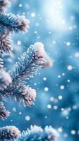 Winter-themed background with soft, snowy textures and a blank copy space for text photo