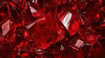 Texture of precious and semiprecious stones. Amethyst red crystals. Gems. Mineral crystals in the natural environment. Red back photo