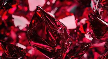 Texture of precious and semiprecious stones. Amethyst red crystals. Gems. Mineral crystals in the natural environment. Red back photo