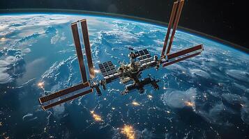 The international space station is seen in this image photo