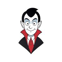 Concept art illustration of count Dracula vampire vector