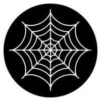Black background with cobweb spider s web overlay for Halloween designs vector
