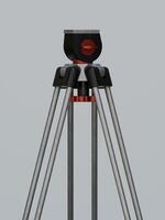 A tripod with a camera on top of it photo