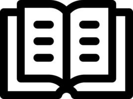 An open book icon on a white background vector