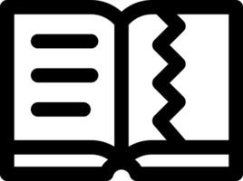 An open book icon with a white background vector