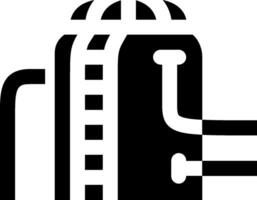 A black and white image of a beer bottle vector