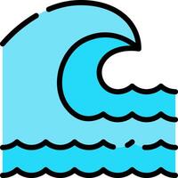 Ocean wave clip art vector