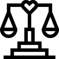 A heart scale icon on a white background vector