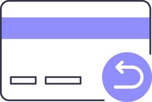 A credit card with a button and arrow pointing to it vector
