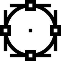 A circle with squares in it vector