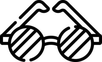 Glasses icon with a pair of glasses on top vector