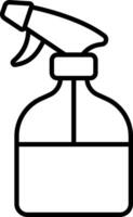 A spray bottle with a spray gun on it vector
