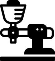 A coffee machine with a coffee pot and a cup vector