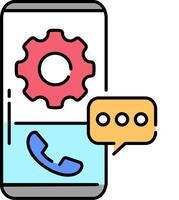 Mobile app development services vector