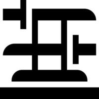 A black and white logo with a cross and a cross vector