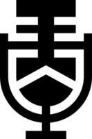 A microphone icon with a white background vector
