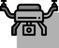 A black and white image of a drone vector