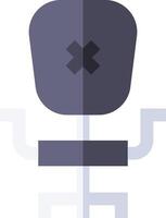 A chair with an x on it vector