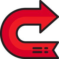 A red arrow pointing to the letter c vector