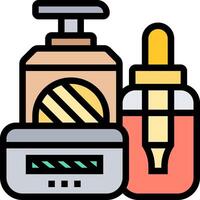 A bottle of perfume and a bottle of perfume vector
