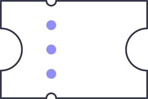 A diagram of a soccer field with two lines vector