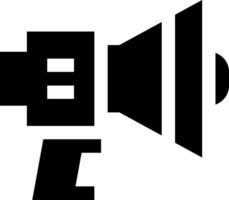 A black and white image of a speaker vector