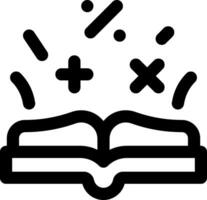 An open book with a calculator and a number vector